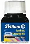 TINTA CHINA, PELIKAN. AZUL, FRASCO 10 ML.