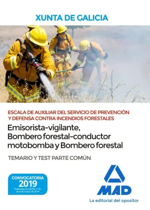 ESCALA DE AUXILIAR DEL SERVICIO DE PREVENCIÓN Y DEFENSA CONTRA INCENDIOS FORESTA