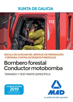 ESCALA DE AUXILIAR DEL SERVICIO DE PREVENCIÓN Y DEFENSA CONTRA INCENDIOS FORESTA