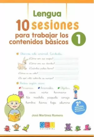 10 SESIONES PARA TRABAJAR LOS CONTENIDOS BÁSICOS. CUADERNO 1