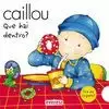 CAILLOU. ONDE SE AGOCHA?QUE HAI DENTRO?