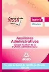 AUXILIARES ADMINISTRATIVOS, SERVICIO DE SALUD DE CASTILLA-LA MANCHA (SESCAM). TEMARIO