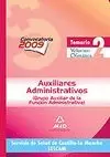 AUXILIARES ADMINISTRATIVOS DEL SERVICIO DE SALUD DE CASTILLA-LA MANCHA (SESCAM).