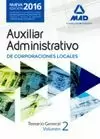 AUXILIARES ADMINISTRATIVOS DE CORPORACIONES LOCALES. TEMARIO GENERAL, 2